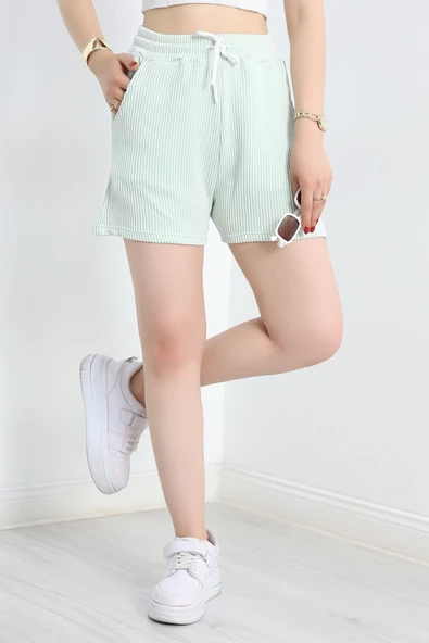 Su Yolu Şort Mint - Resim 5