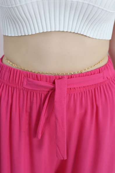 Dokuma Pantolon Pembe - Resim 6