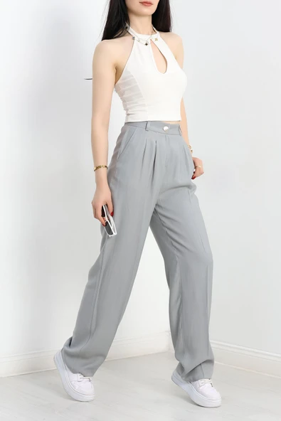 Tensel Pantolon Gri - Resim 4