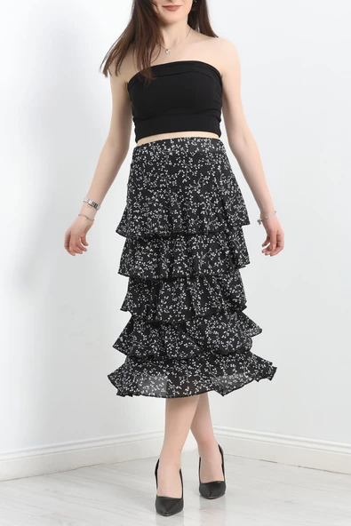 Kat Kat Uzun Etek Siyah - Resim 2