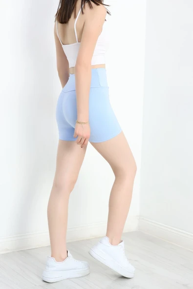 Şort Tayt Açıkmavi - Resim 6