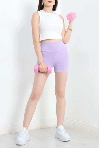 Şort Tayt Lila - Resim 2