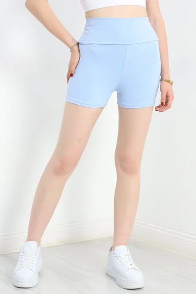 Şort Tayt Açıkmavi - Resim 3