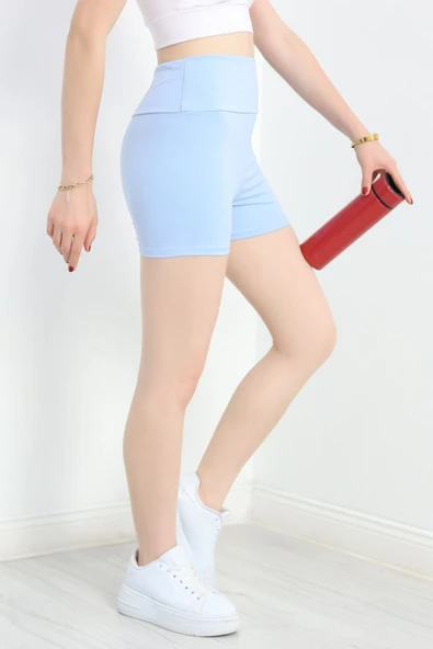 Şort Tayt Açıkmavi - Resim 5