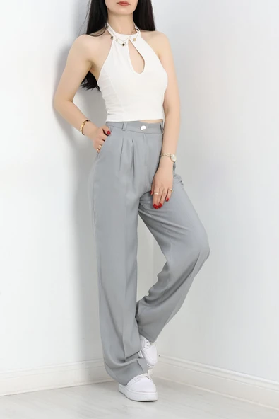 Tensel Pantolon Gri - Resim 2