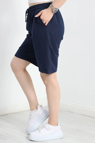 Kompakt 2 İplik Uzun Şort Lacivert ürün görseli