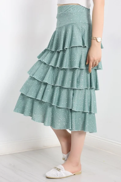 Kat Kat Uzun Etek Mint - Resim 4