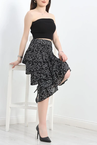 Kat Kat Uzun Etek Siyah - Resim 4