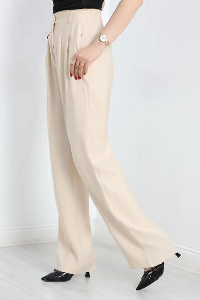 Tensel Pantolon Bej - Resim 5