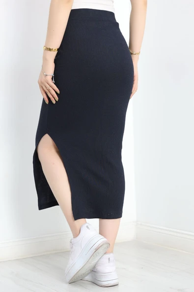 Kaşkorse Yırtmaçlı Etek Koyulaci - Resim 6