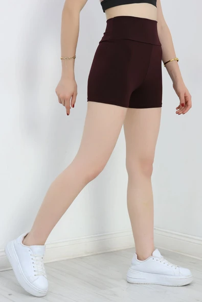 Şort Tayt Mürdüm1 - Resim 5