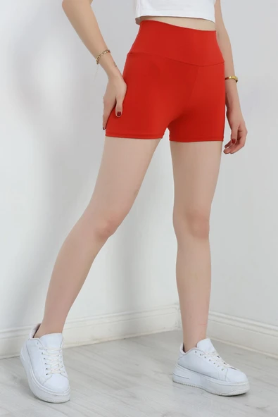 Şort Tayt Kırmızı - Resim 5