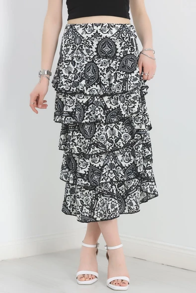 Kat Kat Uzun Etek Siyahindigo ürün görseli