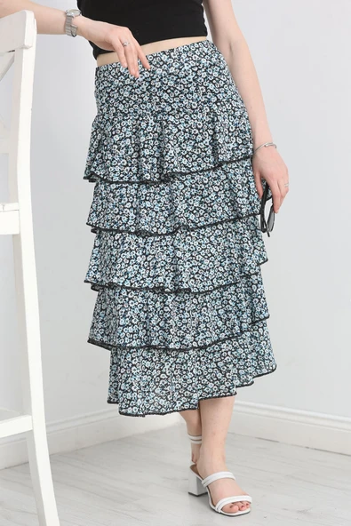 Kat Kat Uzun Etek Buzmavi ürün görseli