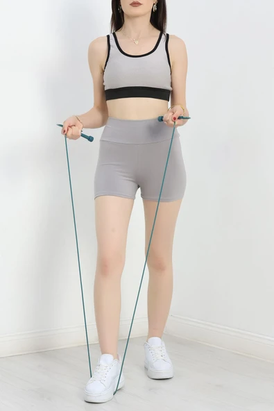 Şort Tayt Gri - Resim 2