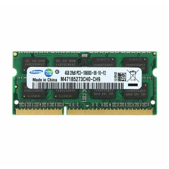 Samsung 4GB 2Rx8 PC3L-11600S-09-10-F2 DDR3 M471B5273CH0-CH9 Notebook Bellek