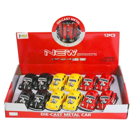 Nessiworld  02062-FY6757-12D Çek Bırak Metal Araba -Asya Oyuncak - Resim 3