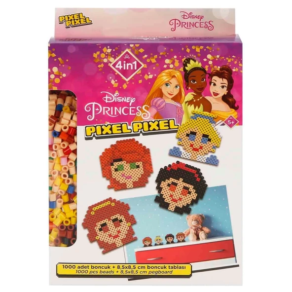 Nessiworld  4in1 Disney Princess Pixel Pixel Boncuk Aktivite ve Oyuncak Seti - Resim 3