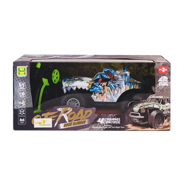 Nessiworld  SH091-503B Kumandalı Şarjlı Off Road Canavar Rock Climber 4x4 -Limon Oyuncak ürün görseli