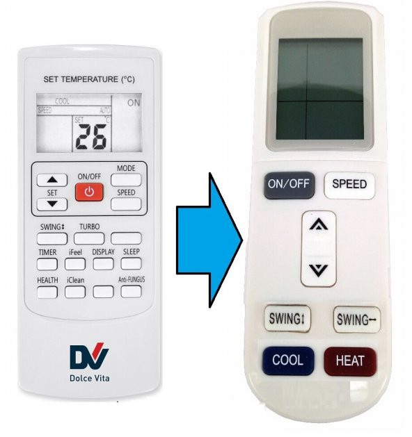 Dolce Vita Klima Kumandası - Eşdeğer