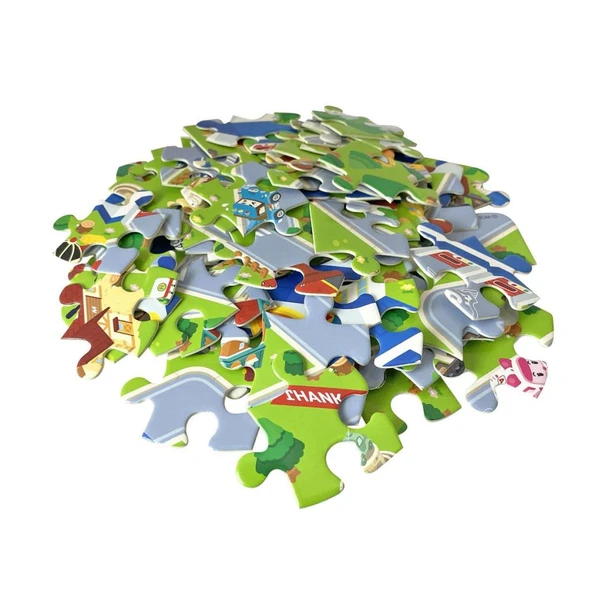 Nessiworld  POLI ZR-913 Robocar Poli Gogo City Seri Ambar,Roy,Mark Oyun Seti - Resim 5