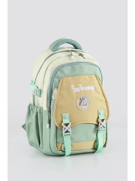 Ççs Young Tatil, Yürüyüş Yeşil-Sarı Okul Sırt Çantası (51940) - Resim 3