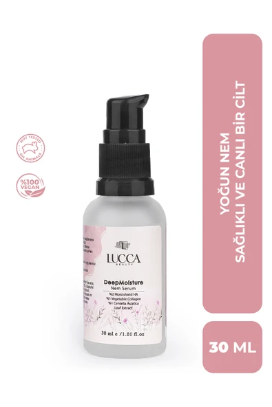 DeepMoisture Nemlendirici Serum 30ml -Bitkisel, Provitamin B5, Hyaluronik Asit İçeren Cilt Serumu