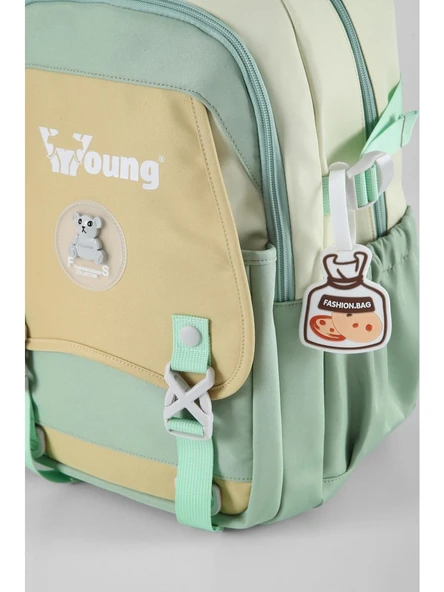 Ççs Young Tatil, Yürüyüş Yeşil-Sarı Okul Sırt Çantası (51940) - Resim 2