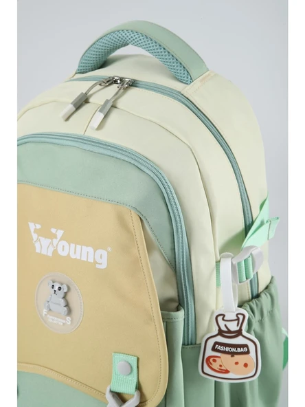 Ççs Young Tatil, Yürüyüş Yeşil-Sarı Okul Sırt Çantası (51940) - Resim 4