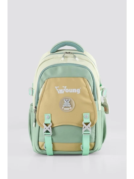 Ççs Young Tatil, Yürüyüş Yeşil-Sarı Okul Sırt Çantası (51940) ürün görseli