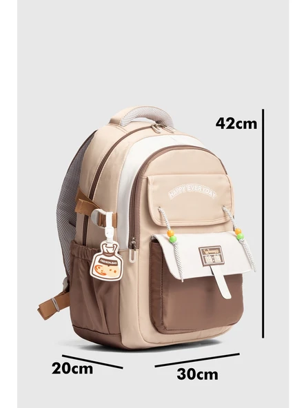 Ççs Günlük, Tatil, Yürüyüş Gri-Siyah Okul Sırt Çantası (51939) - 5