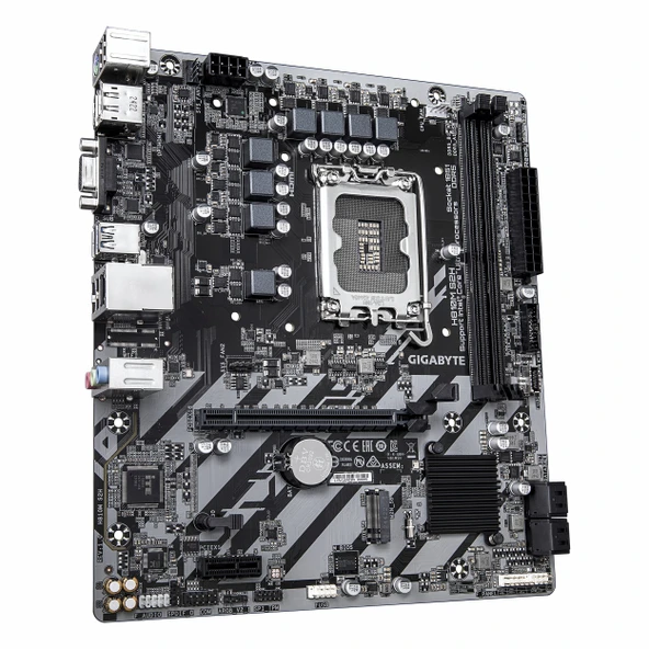 Gigabyte H810M S2H DDR5 (6400MHz)OC M.2 VGA/HDMI/DP PCIe 4.0 1851P mATX Anakart - Resim 3