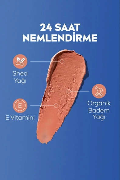 NIVEA Renkli Dudak Bakım Kremi,nude,4,8gr,nemlendirme,spf30,doğal Yağlar,e Vitamini,dudak Ve Yanaklar Için - 4