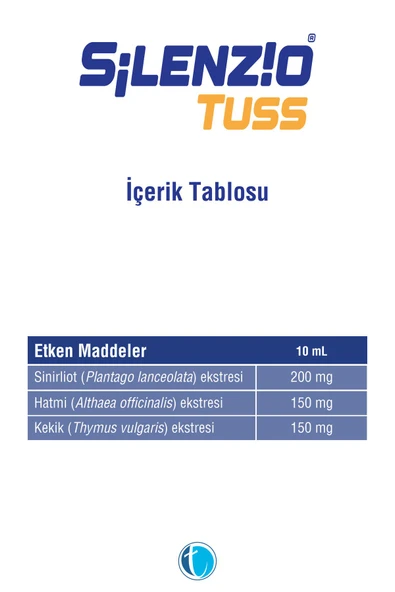 Silenzio Tuss 100 ml Bitkisel Şurup - Resim 3