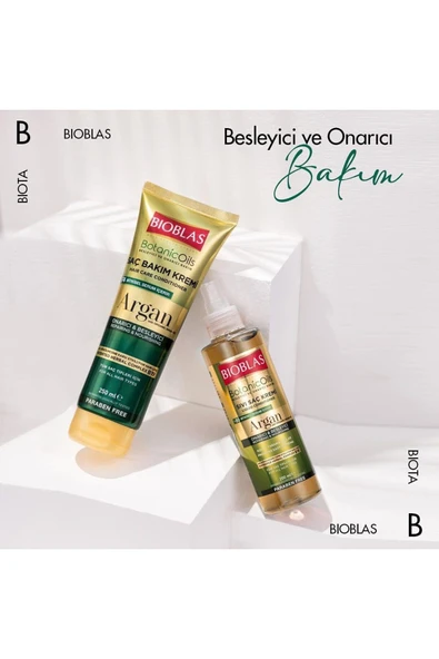 Bioblas Botanic Oils Argan Yağlı Saç Kremi 250 Ml Onarıcı Argan Saç Bakım Kremi - 6