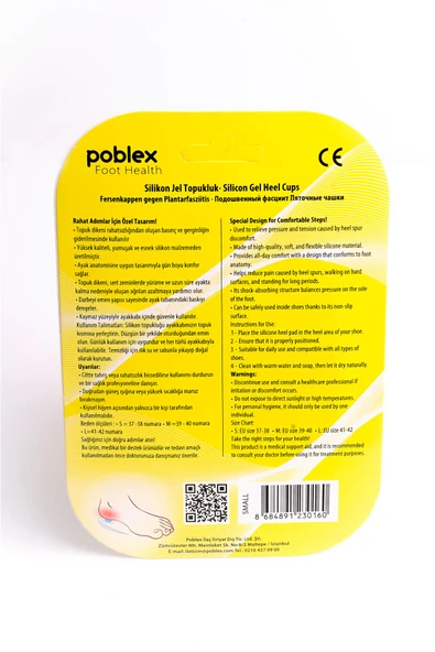 Poblex SİLİKON JEL TOPUKLUK - S - Resim 2