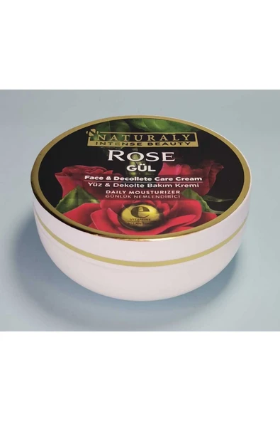 naturaly GÜL YÜZ VE DEKOLTE KREMİ 200ML E VİTAMİNİ VE ALLANTOIN İLAVELİ - 3