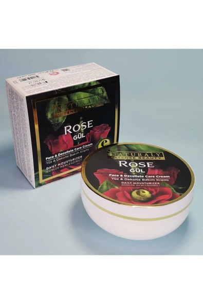 naturaly GÜL YÜZ VE DEKOLTE KREMİ 200ML E VİTAMİNİ VE ALLANTOIN İLAVELİ - 2