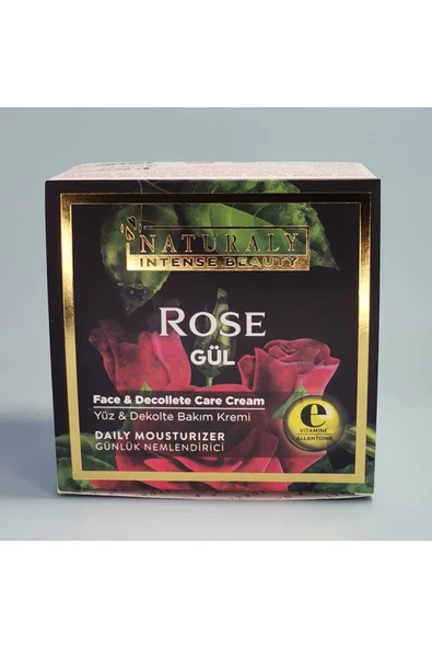 naturaly GÜL YÜZ VE DEKOLTE KREMİ 200ML E VİTAMİNİ VE ALLANTOIN İLAVELİ - 4