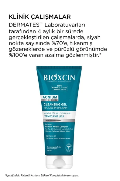 Bioxcin Acnium Sebum Dengeleyici Yüz Yıkama Jeli 200 ml - 6