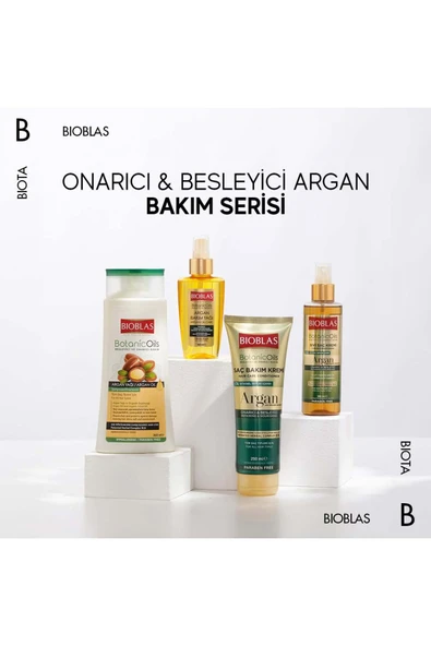 Bioblas Botanic Oils Argan Yağlı Saç Kremi 250 Ml Onarıcı Argan Saç Bakım Kremi - 5