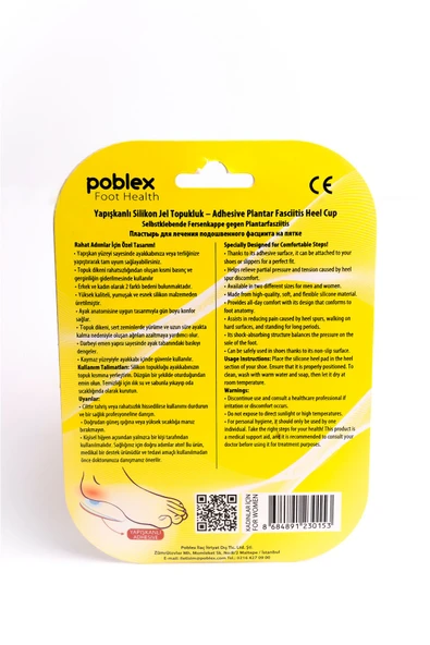 Poblex YAPIŞKANLI SİLİKON JEL TOPUKLUK - KADIN - 2
