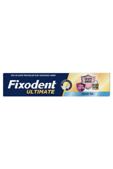 Fixodent Ultimate Ferah Tat Diş Protezi Yapıştırıcı Krem 40G - 2