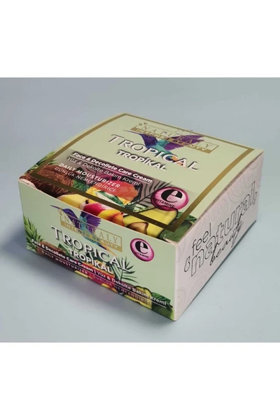 naturaly TROPİKAL YÜZ VE DEKOLTE KREM 200ML E VİTAMİNİ İLAVELİ