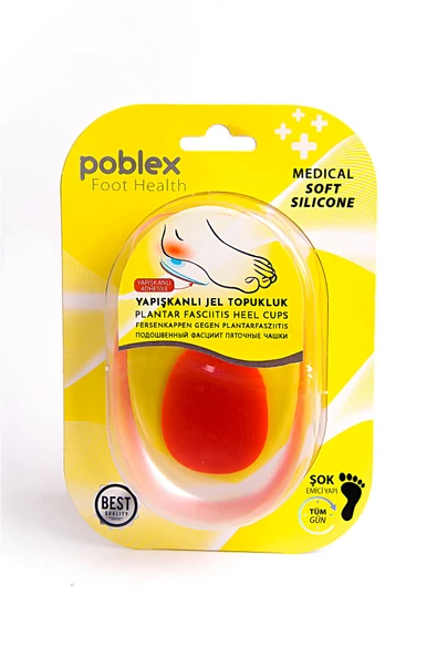 Poblex YAPIŞKANLI SİLİKON JEL TOPUKLUK - KADIN