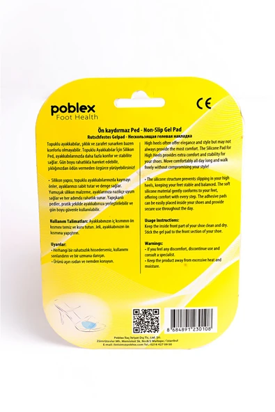 Poblex YAPIŞKANLI ÖN KAYDIRMAZ PED - 2