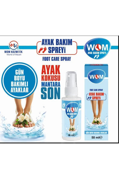 Wom DENTAL Ayak Kokusu Giderici Sprey, Mantar Engelleyici Sprey - 4