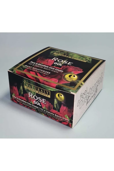 naturaly GÜL YÜZ VE DEKOLTE KREMİ 200ML E VİTAMİNİ VE ALLANTOIN İLAVELİ