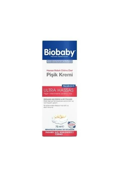 Biobaby Bebek Pişik Kremi 75 ml