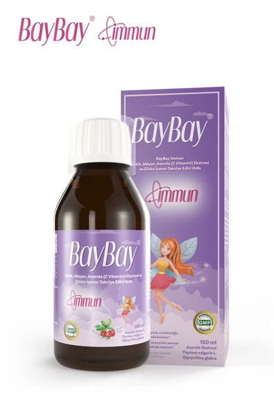 Baybay Immun Kekik, Meyan, Aserola (C Vitamini) Ekstresi ve Çinko İçeren Takviye Edici Gıda - 3